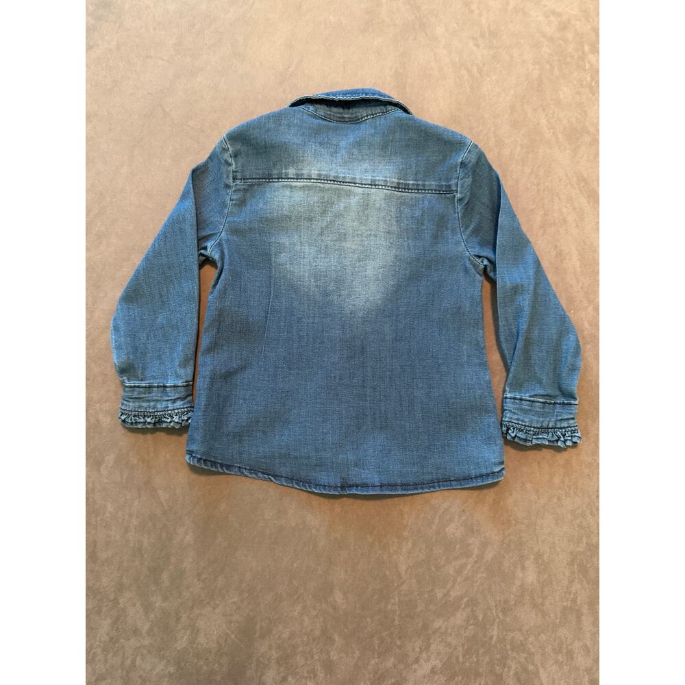 Adriano Goldschmied Baby 2T Blue Long Sleeve Shirt Top - Picture 3 of 3